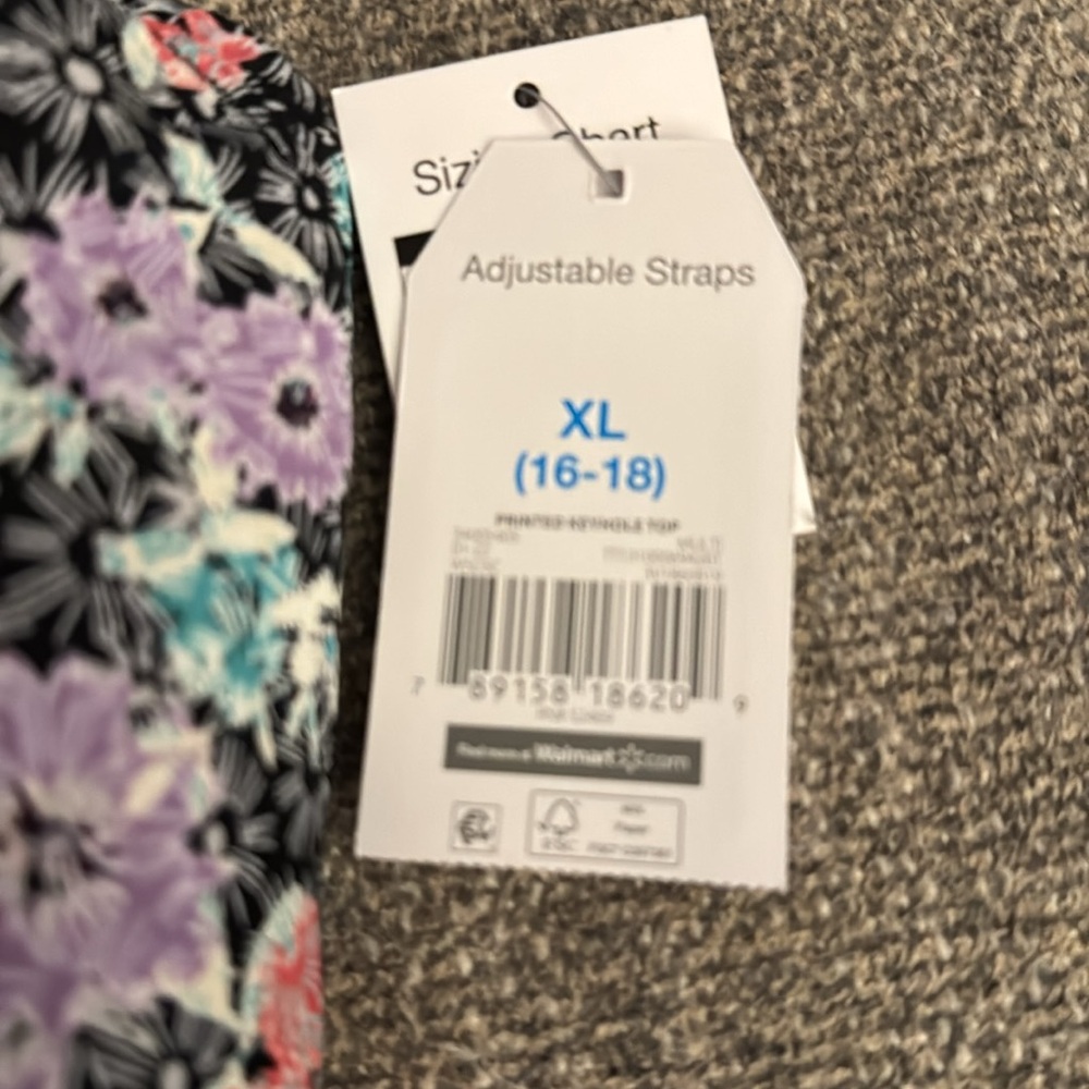 NEW Time & True Keyhole Bikini Top Size XL - Picture 2 of 7